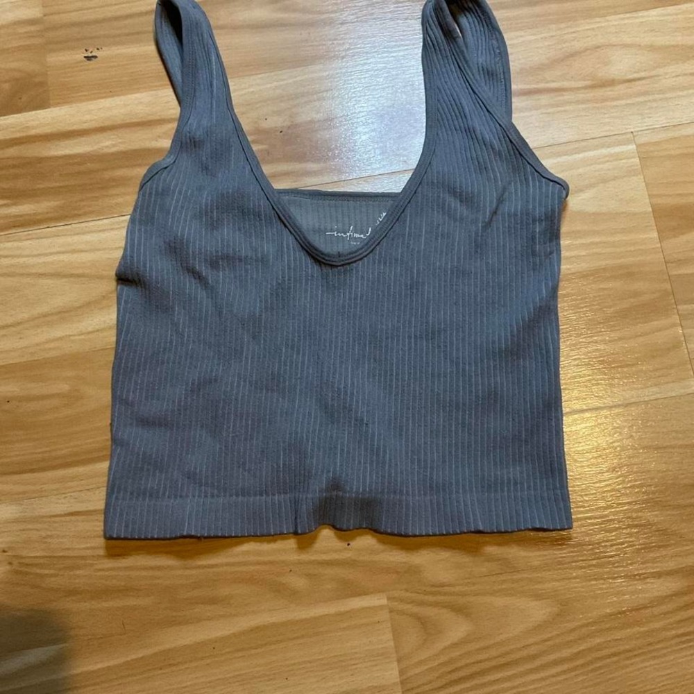 Free people blue‎ crop top